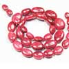 Best Quality Africa Red Ruby Smooth Polished Oval Nuggets Beads Rondelle Strand Length is 16 Inches & Sizes from 10mm to 18mm approx